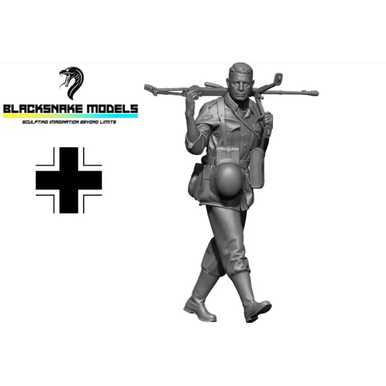 Black Snake Wer-09 1/35 Anti-tank Rifleman Panzerbuchse Pzb 39 Of The Wehrmacht