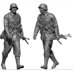 Black Snake Wer-11-48 1/48 Soldier Of The Wehrmacht Ww2 Resin Figure Kit