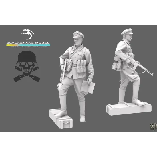 Black Snake Waf-01-48 1/48 Untersturmfuhrer Waffen Ww2 Resin Figure Kit