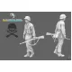 Black Snake Waf-05-48 1/48 German Soldier Mg34 Ww2 Resin Figure Kit