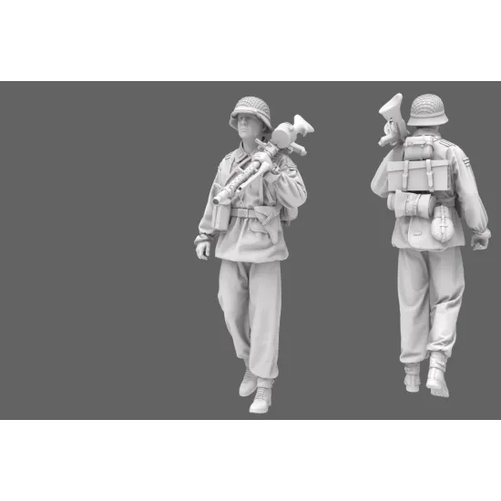 Black Snake Waf-06 1/35 German Waffen Soldier Ww2 Resin Figure Kit