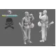 Black Snake Waf-10-48 1/48 German Waffen Soldier Ww2 Resin Figure Kit