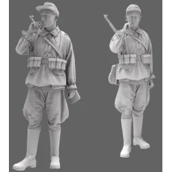 Black Snake Waf-13 1/35 German Waffen Soldier Ww2 Resin Figure Kit
