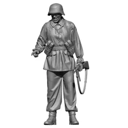 Black Snake Waf-15-48 1/48 German Waffen Soldier Ww2 Resin Figure Kit