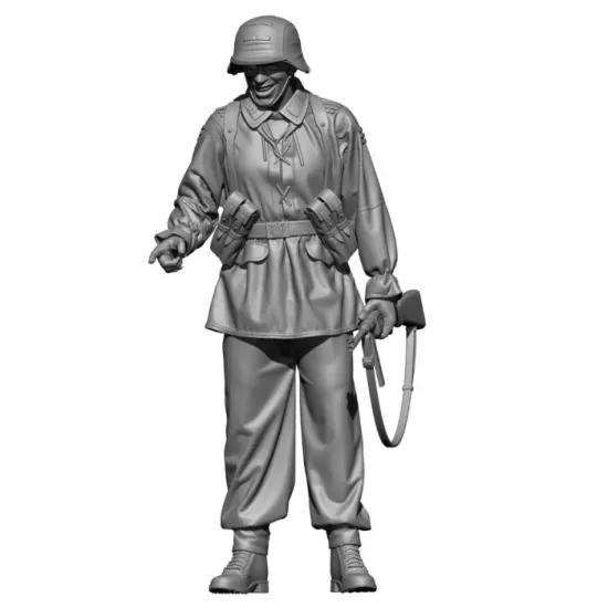 Black Snake Waf-15-48 1/48 German Waffen Soldier Ww2 Resin Figure Kit