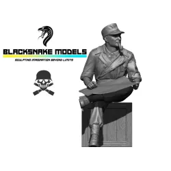 Black Snake Waf-17 1/48 Crew Member Waffen Normandy Summer 1944 Resin Figure Kit