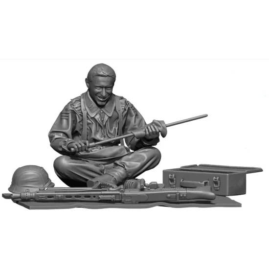Black Snake Waf-18 1/35 Soldier Waffen Normandy Summer 1944 Resin Figure Kit