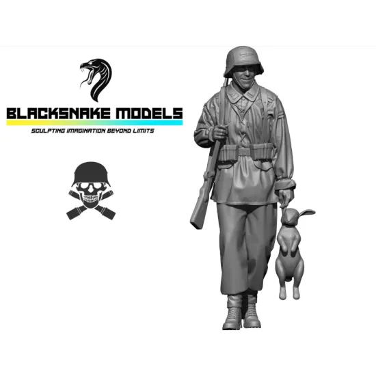 Black Snake Waf-20 1/35 Soldier Waffen Normandy Summer 1944 Resin Figure Kit