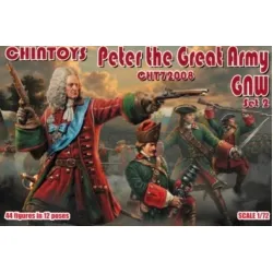 Chintoys Cht72008 1/72 Peter The Great Army Set 2 44 Figures In 12 Poses
