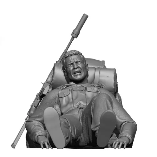 Black Snake Spetnaz-01 1/35 The Wounded Man Resin Figure Kit