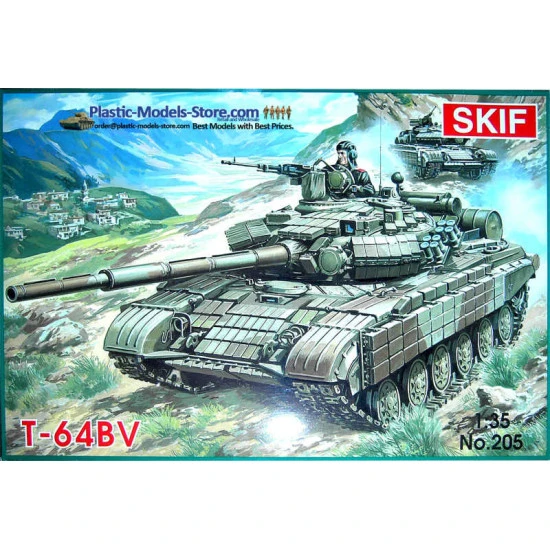 T-64BV Soviet main battle tank MBT 1/35 SKIF 205 T-64BV Soviet main battle tank MBT 1/35 SKIF 205
