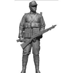 Black Snake Jap-04 1/48 Machine Gunner Japanese With Light Mg Imperial Japanese Army