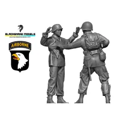 Black Snake St-32-33 1/35 101st Airborne Soldier Capture Of A German Soldier Resin Figure Kit