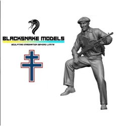 Black Snake Ffi-01-48 1/48 Ffi French Resistance Fighter 1944 Resin Figure Kit