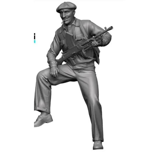 Black Snake Ffi-01-48 1/48 Ffi French Resistance Fighter 1944 Resin Figure Kit