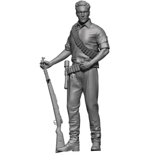 Black Snake Ffi-02 1/35 Ffi French Resistance Fighter 1944 Resin Figure Kit