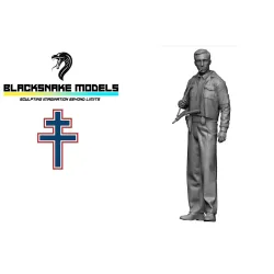 Black Snake Ffi-04-48 1/48 Ffi French Resistance Fighter 1944 Resin Figure Kit