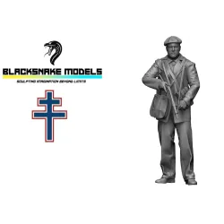 Black Snake Ffi-06-48 1/48 Ffi French Resistance Fighter 1944 Resin Figure Kit