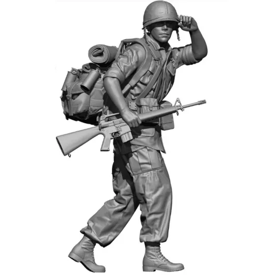Black Snake Bro-08-48 1/48 Us Soldier Big Red One Vietnam War Resin Figure Kit