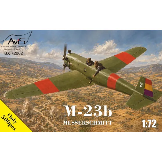 Avis Av72062 1/72 Aircraft Messerschmitt M-23b Spain 1938 Model Kit