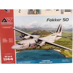 Aa Models 44108 1/144 Fokker 50 Ec-gbh Plastic Model Kit
