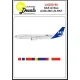 Lima November Decals 200-80 1/200 Decal For Sas Airbus A330-300 Ln-rtk