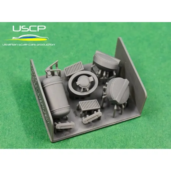 Uscp 24t083 1/24 Fiat 131 Abarth Rally Detail Up For Italeri Resin Kit