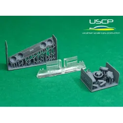 Uscp 24t083 1/24 Fiat 131 Abarth Rally Detail Up For Italeri Resin Kit