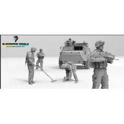Black Snake Ab-pc-01 1/48 Pack Figurine Vab 7 Figures In Kit 3d Printed Set Resin Figure Kit