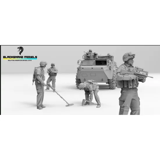 Black Snake Ab-pc-01 1/48 Pack Figurine Vab 7 Figures In Kit 3d Printed Set Resin Figure Kit