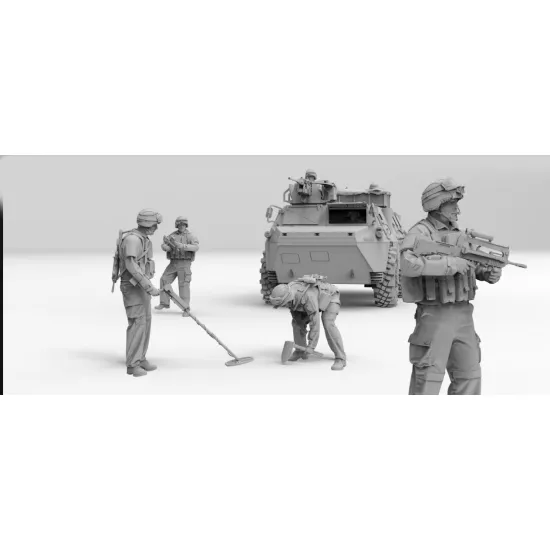 Black Snake Ab-pc-01 1/48 Pack Figurine Vab 7 Figures In Kit 3d Printed Set Resin Figure Kit