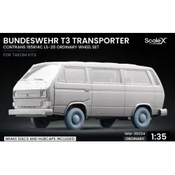 Scalex Wm-35034 1/35 Bundeswehr T3 Transporter Wheel Set Contrans Ls-20 For Takom