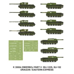 Montex K35004 1/35 Isu-122s/152 2 Insignia Masks For Drag/Eastern Expr Kits