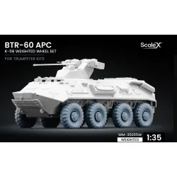 Scalex Wm-35055w 1/35 Btr-60 Apc Deformed Wheel Set K-58 Trumpeter