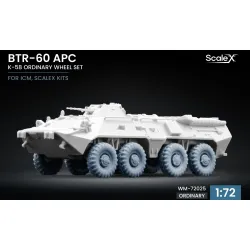 Scalex Wm-72025 1/72 Btr-60 Apc Wheel Set K-58 Icm Scalex