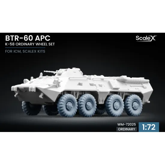 Scalex Wm-72025 1/72 Btr-60 Apc Wheel Set K-58 Icm Scalex