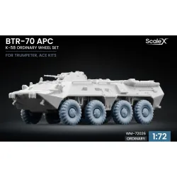 Scalex Wm-72026 1/72 Btr-60 Apc Deformed Wheel Set K-58 Icm Scalex