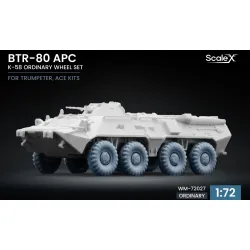 Scalex Wm-72027 1/72 Btr-80 Apc Wheel Set K-58 Trumpeter Ace