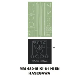 Montex Mm48015 1/48 Ki-61 Hien 2 Canopy Masks Out/In 1 Insignia Masks For Hasegawa Kits