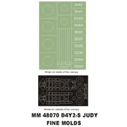 Montex Mm48070 1/48 D4y2-s Judy 2 Canopy Masks Out/In 1 Insignia Mask For Fine Molds Kits