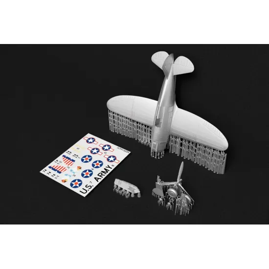 Metallic Details Mdr14470 1/144 Republic P-43 Lancer Aircraft 3d Printed Model Kit