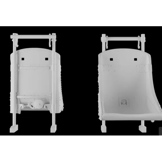 Metallic Details Mdr72134 1/72 P-47 Thunderbolt Pilot Seats With 3d Decal Seat Belts 2 Pcs 3d Printed Detail Set