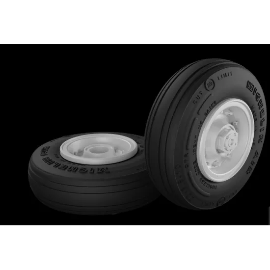 Metallic Details Mdr72136 1/72 F-14a Tomcat Wheels With Separate Wheel Hubs 3d Printed Detail Set