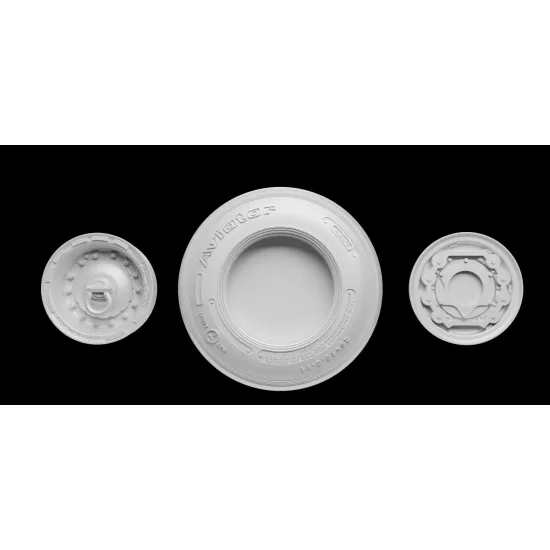 Metallic Details Mdr72137 1/72 Uh-60 Black Hawk Wheels 3d Printed Detail Set