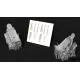 Metallic Details Mdr72138 1/72 Hawker Typhoon / Tempest Pilot Seats Late Type With 3d Decal Seat Belts 2 Pcs 3d Printed Detail Set