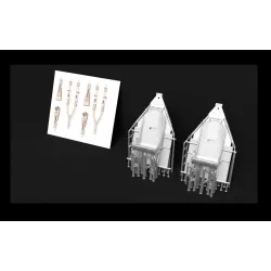 Metallic Details Mdr72139 1/72 Hawker Typhoon Early-type Pilot Seats With 3d Decal Seat Belts 2 Pcs 3d Printed Detail Set