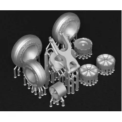 Metallic Details Mdr72140 1/72 Sea King Wheels 3d Printed Detail Set For All Versions