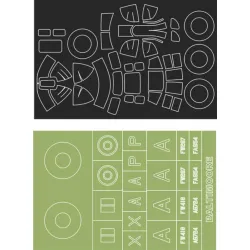 Montex Mm48293 1/48 Baltimore Canopy Mask Out Insignia Mask For Classic Airframes Kits