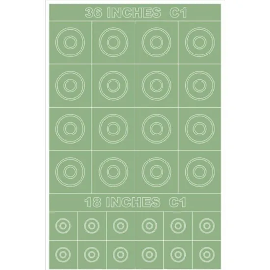 Montex Mm48374 1/48 Raf Roundels Type C1 1 Insignia Masks