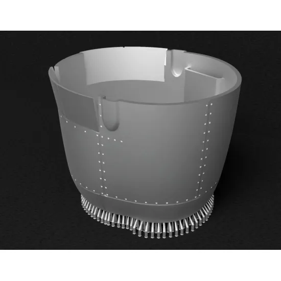 Metallic Details Mdr72141 1/72 F6f-3 Late / F6f-5 Early Hellcat Engine Cowling 3d Printed Detail Set